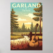Poster Guirlande Vintage Texas (Devant)