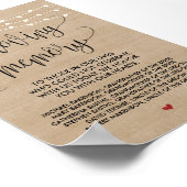 Poster Guirlandes rustiques pour mariage Panneau de table (Coin)