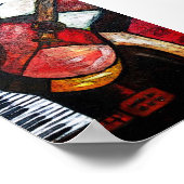 POSTER GUITAR ABSTRAIT (Coin)