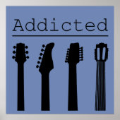 Poster Guitar addicted (Devant)