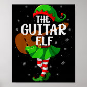 Poster Guitar Elf Christmas Girls Women Elf Squad Xmas Fa (Devant)
