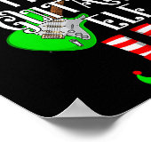 Poster Guitar Elf Christmas Pajamas Matching Family Elf S (Coin)