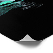 Poster Guitar Lake Réflexions Amour Musicien (Coin)