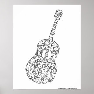 Poster GUITAR par NICHOLAS_COPYRIGHT_MINIFACES