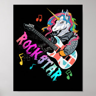 Poster Guitar Rockin' Music Singer