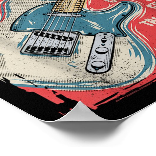 Poster Guitar Things I Do In My Spare Time Funny Electric (Coin)