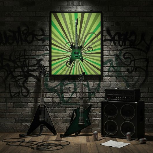 Poster Guitar vert