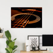 Poster Guitare (Bureau à domicile)