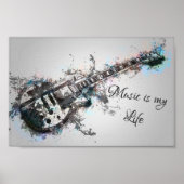 Poster Guitare (Devant)