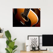 Poster Guitare (Bureau à domicile)