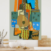 Poster Guitare Abstraite (Cuisine)