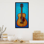 Poster Guitare acoustique (Cuisine)