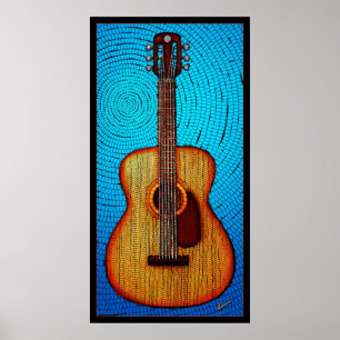 Poster Guitare acoustique