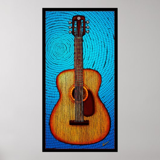 Poster Guitare acoustique (Devant)