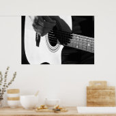 Poster Guitare acoustique (Cuisine)