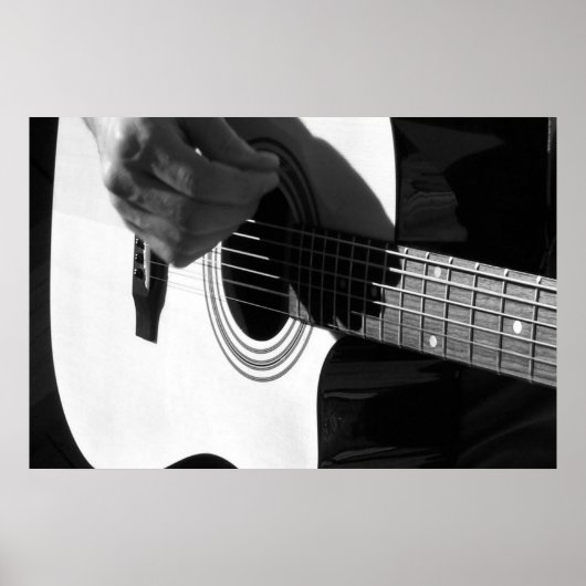 Poster Guitare acoustique (Devant)