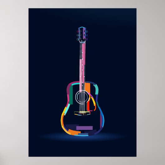 Poster Guitare acoustique (Devant)
