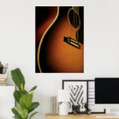 Poster guitare acoustique (Bureau à domicile)
