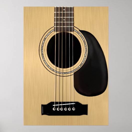 Poster Guitare acoustique (Devant)