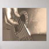 Poster Guitare acoustique (Devant)