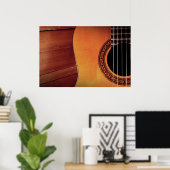 Poster Guitare acoustique (Bureau à domicile)
