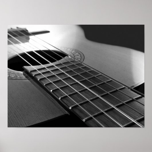Poster Guitare acoustique. (Devant)