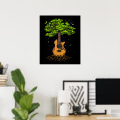 Poster Guitare Acoustique Arbre De Vie (Bureau à domicile)