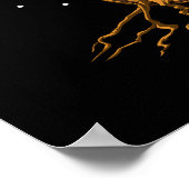 Poster Guitare Acoustique Arbre De Vie (Coin)