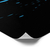 Poster Guitare acoustique avec éclaboussures de peinture (Coin)