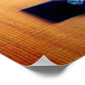 Poster Guitare Acoustique Dreadnought 6 Cordes Design d'A (Coin)