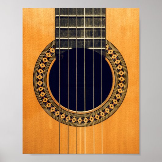 Poster Guitare acoustique géniale (Devant)
