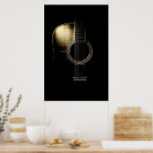 Poster Guitare acoustique Lite (Cuisine)