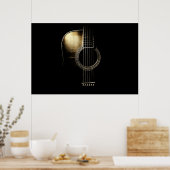 Poster Guitare acoustique Lite (Cuisine)