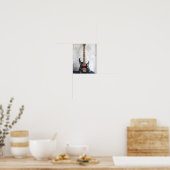 Poster Guitare acoustique mignonne (Cuisine)