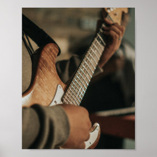 Poster Guitare acoustique mignonne