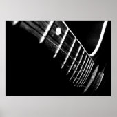 Poster Guitare acoustique (version B&W) (Devant)