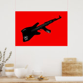Poster Guitare AK 47 (Cuisine)
