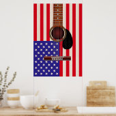 Poster Guitare américaine (Cuisine)