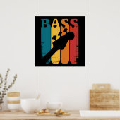 Poster Guitare basse (Cuisine)