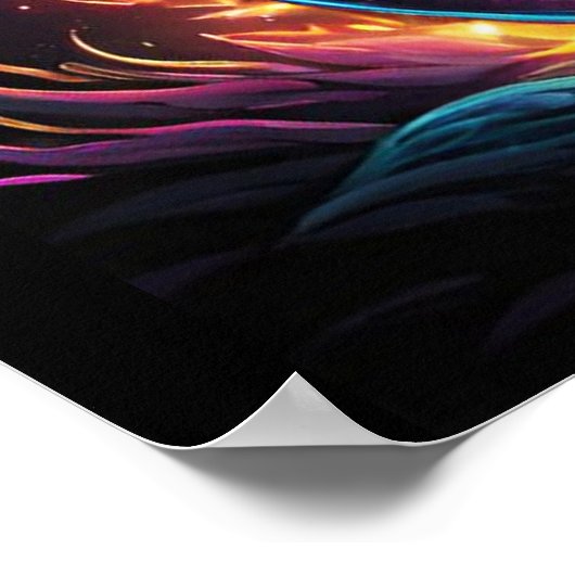 Poster Guitare basse électrique à base d'Imaginaire (Coin)