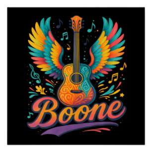 Poster Guitare Boone