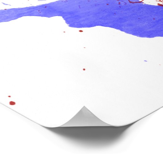 Poster Guitare colorée (Coin)