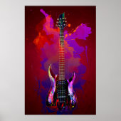Poster Guitare colorée (Devant)