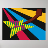 Poster Guitare colorée (Devant)