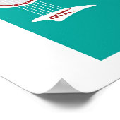 Poster Guitare colorée (Coin)