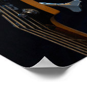 Poster Guitare de basse cool (Coin)