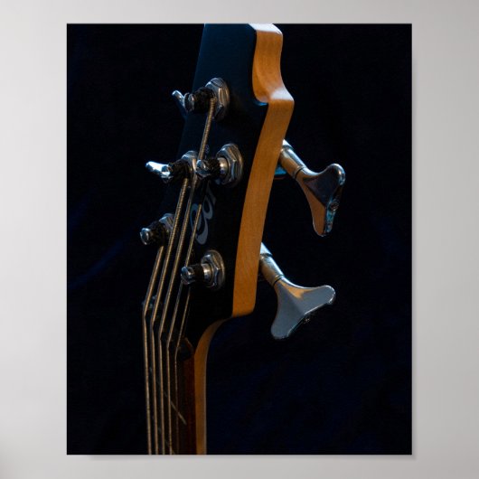 Poster Guitare de basse cool (Devant)