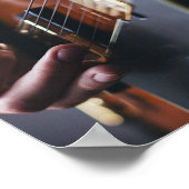 Poster Guitare de basse cool (Coin)