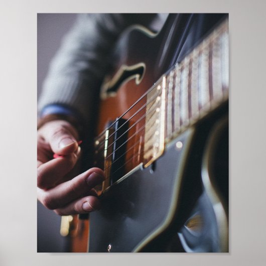 Poster Guitare de basse cool (Devant)