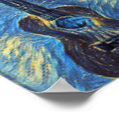 Poster Guitare de basse cool (Coin)